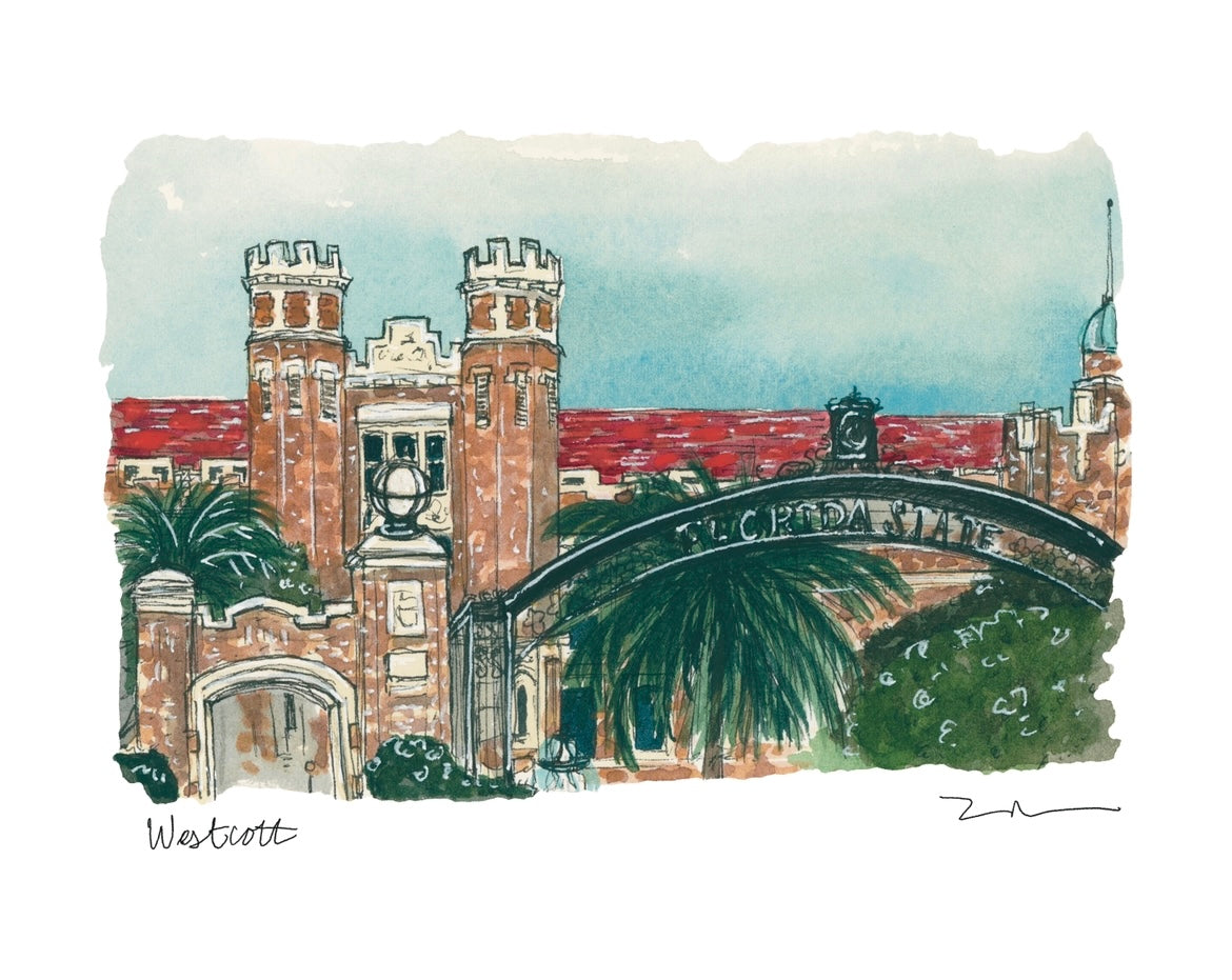 FSU Campus Studies: Westcott Print