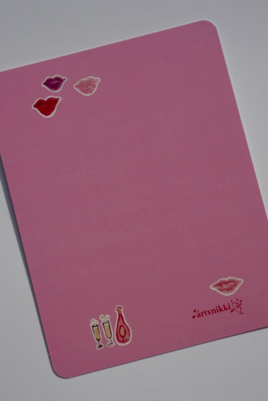 "Let's french, mon amour." Valentine + Envelope