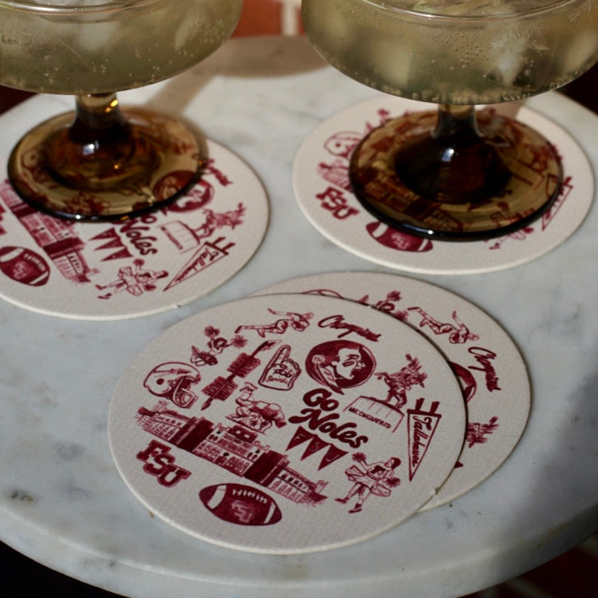 FSU Football Tailgate Coaster Set of 4