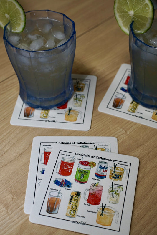 Cocktails of Tallahassee Coaster Set of 4