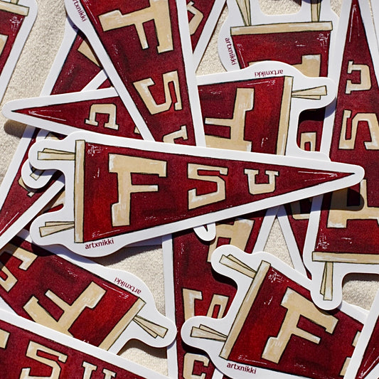 FSU Pennant Sticker