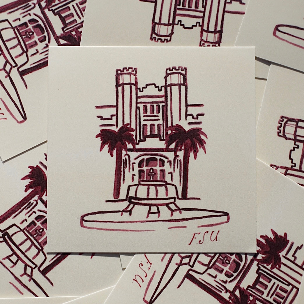 FSU Westcott Fountain Logo Sticker