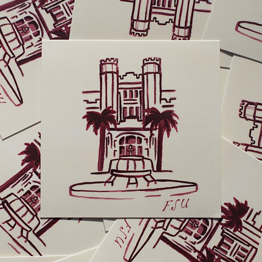 FSU Westcott Fountain Logo Sticker