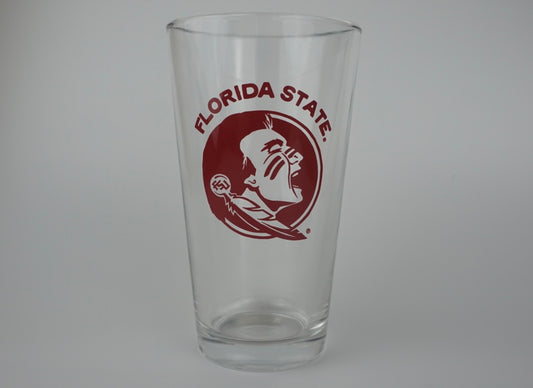 FSU Seminole Logo Pint Glass