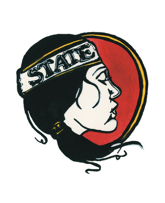 FSU Lady Seminole Logo Art Print