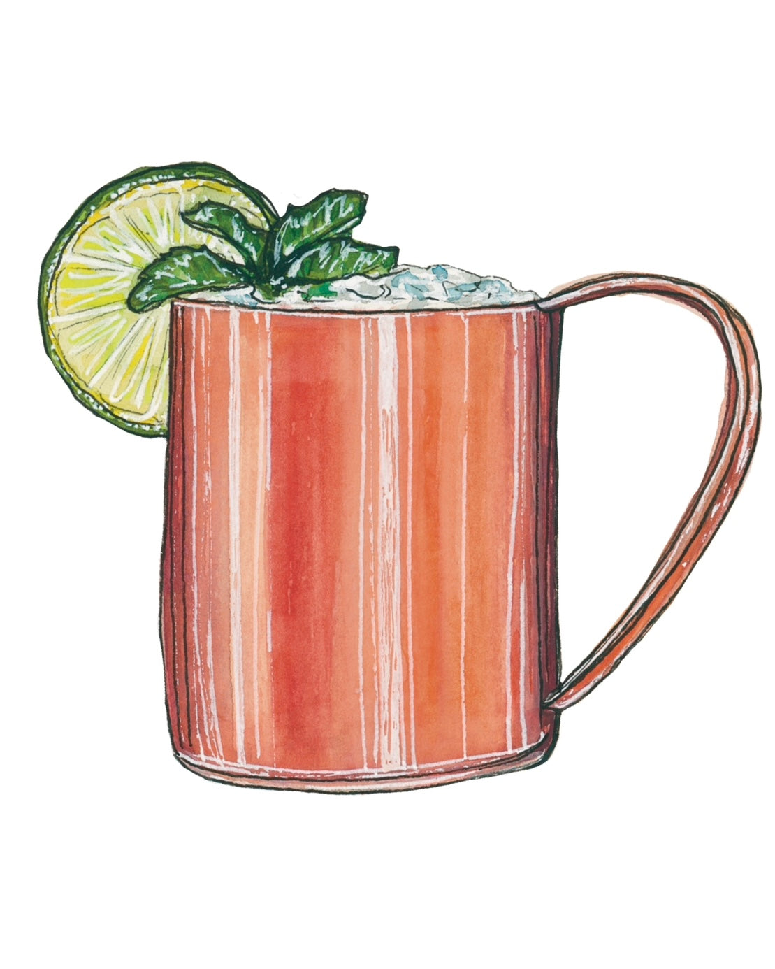 Kentucky Mule Cocktail Art Print