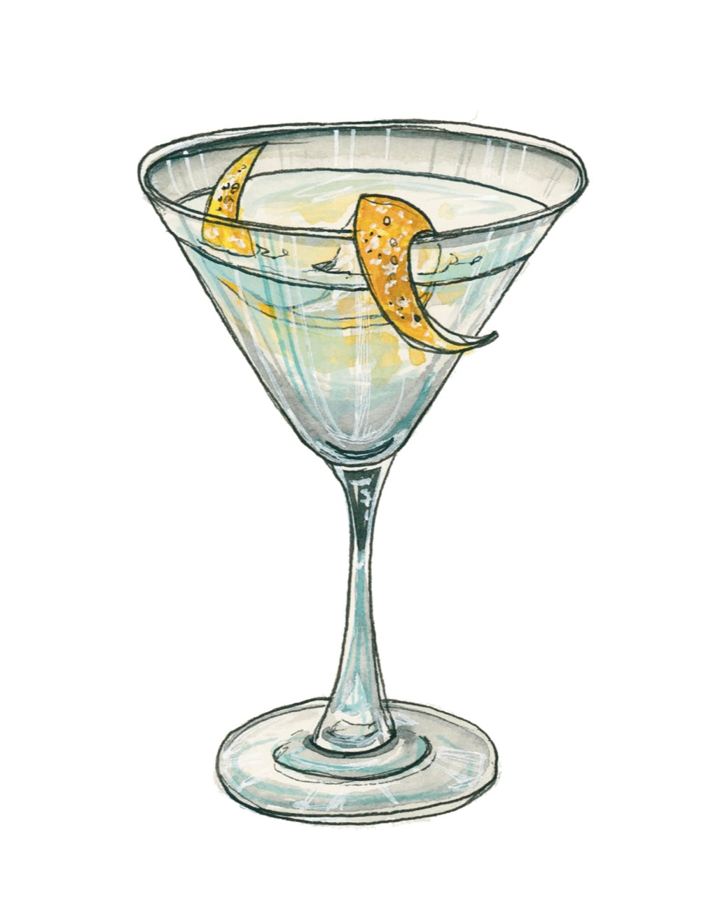 Vesper Cocktail Art Print