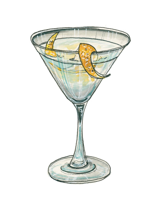 Vesper Cocktail Art Print