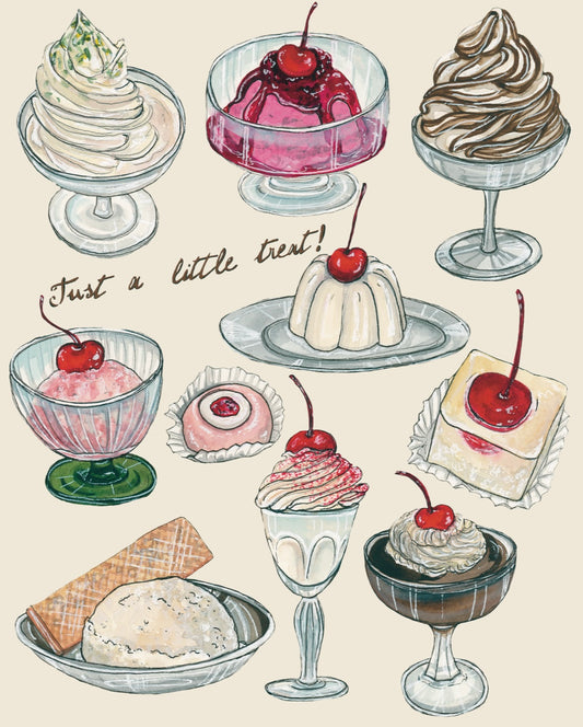 "just a little treat!" Desserts and Sweets Art Print