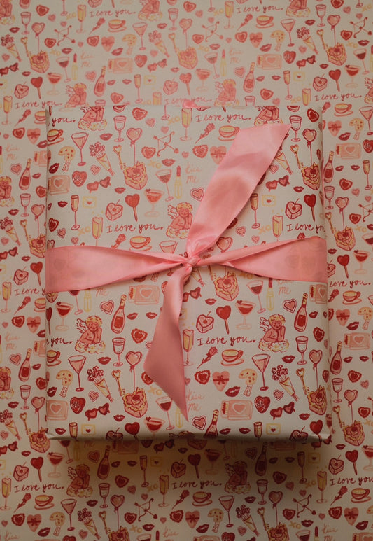Valentine Be Mine Wrapping Paper