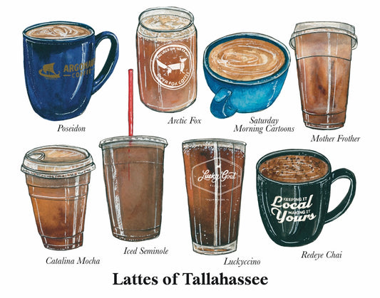 Lattes of Tallahassee Print