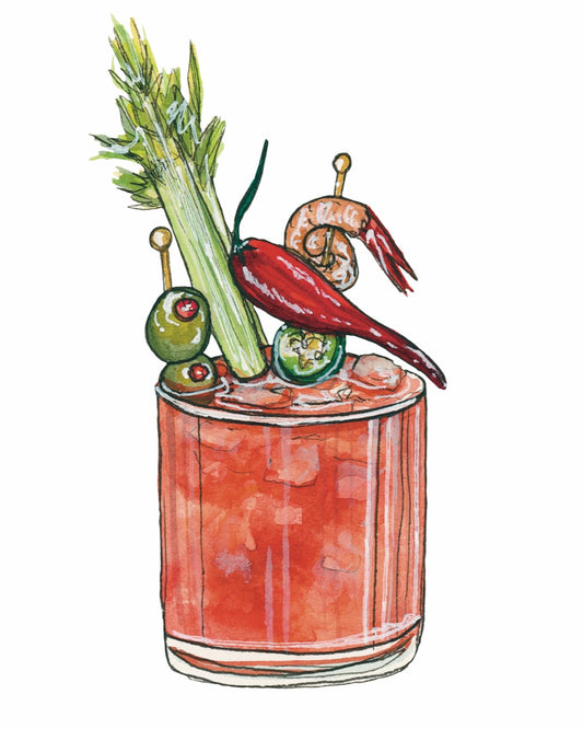 Bloody Maria Cocktail Art Print