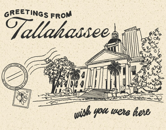 Greetings from Tallahassee Florida Print