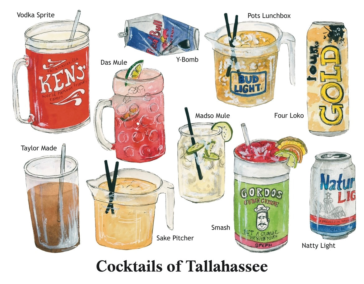 Cocktails of Tallahassee Print