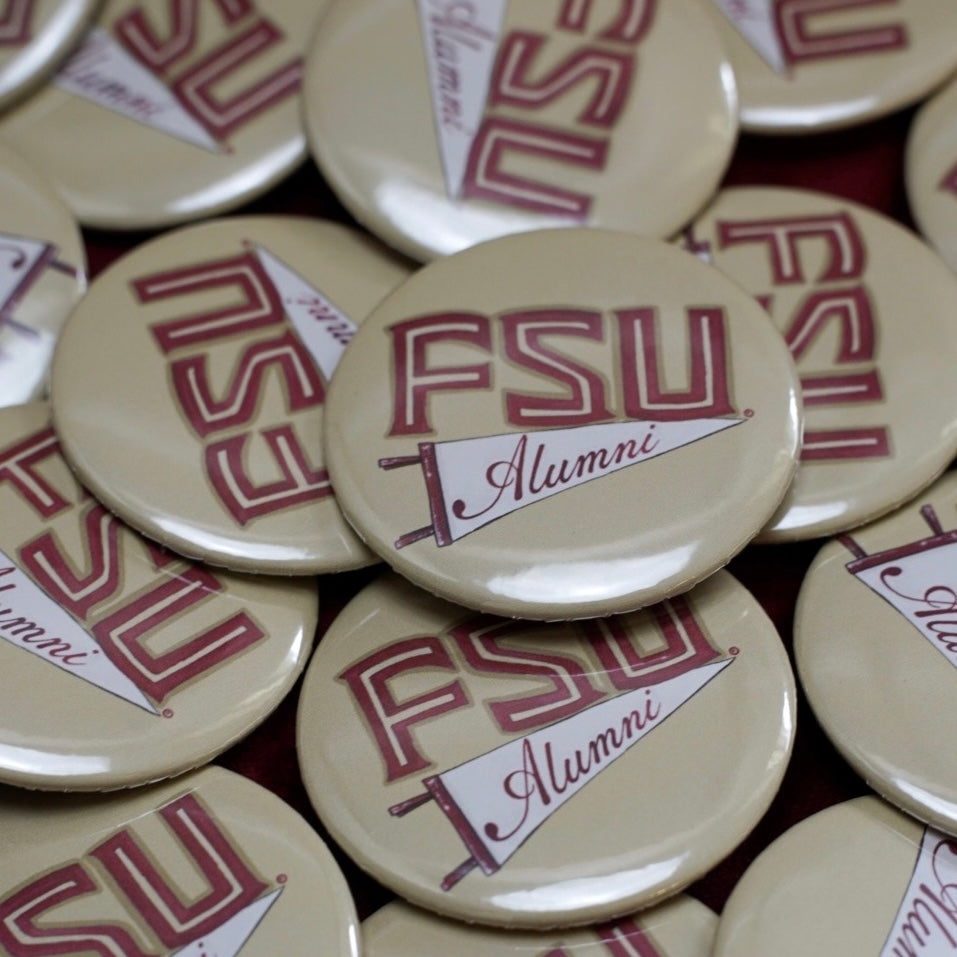 FSU Alumni Pennant Button