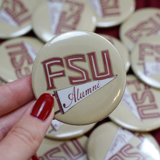 FSU Alumni Pennant Button