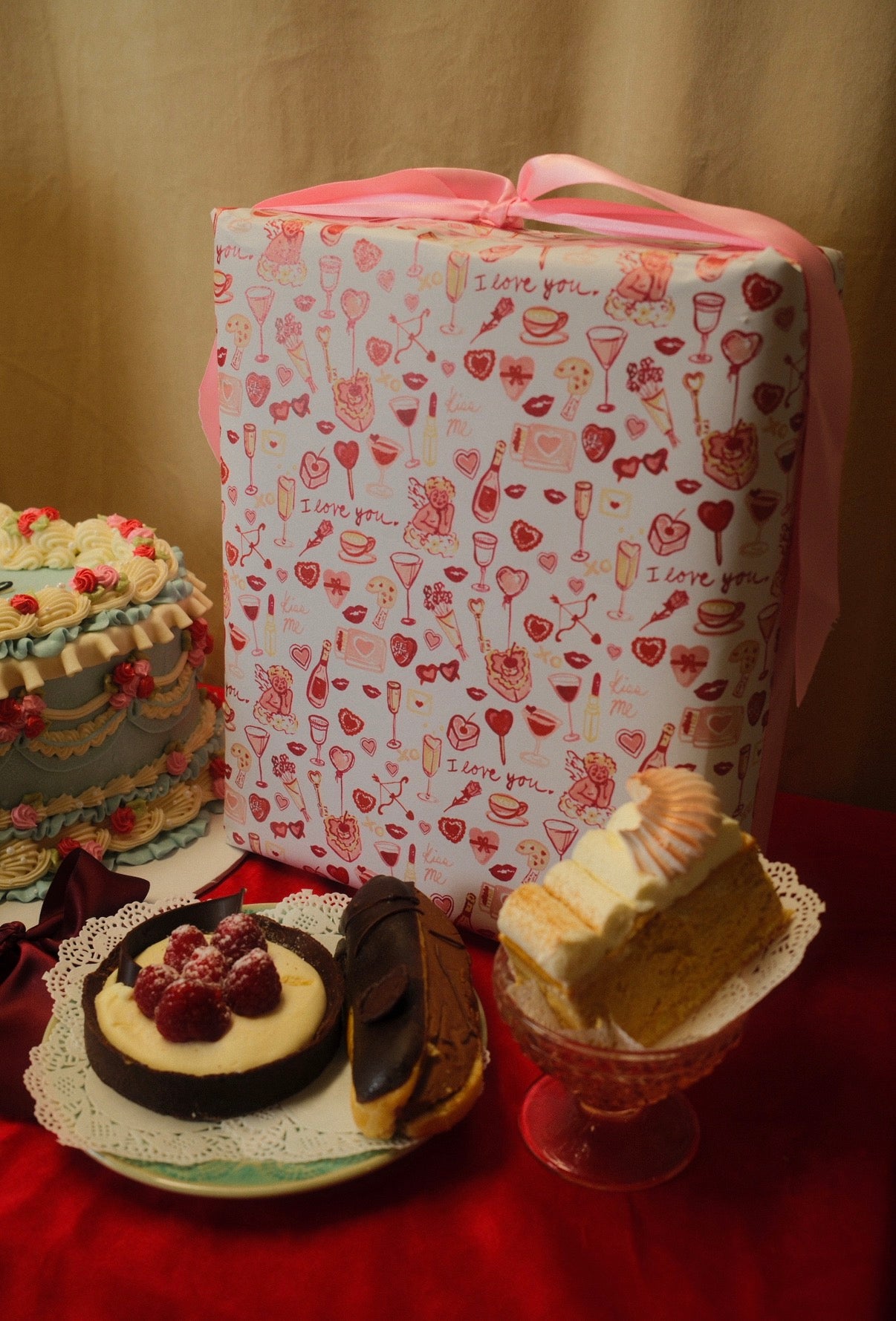 Valentine Be Mine Wrapping Paper