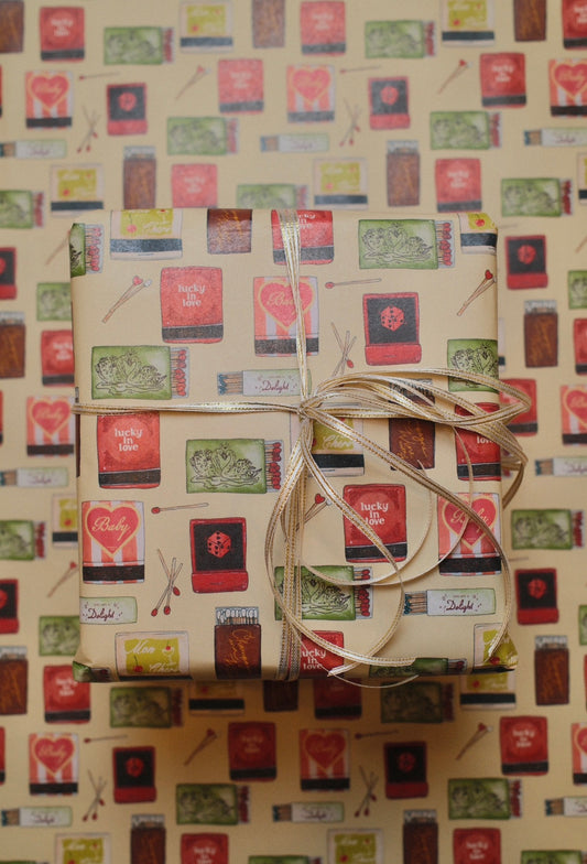 Valentine Lucky In Love Wrapping Paper