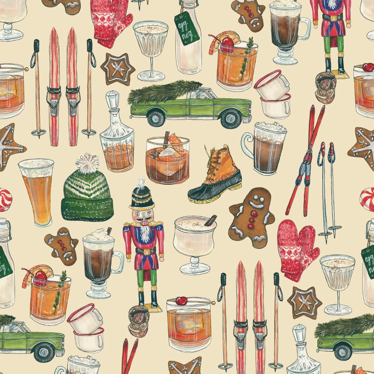 An Old Fashioned Christmas Wrapping Paper