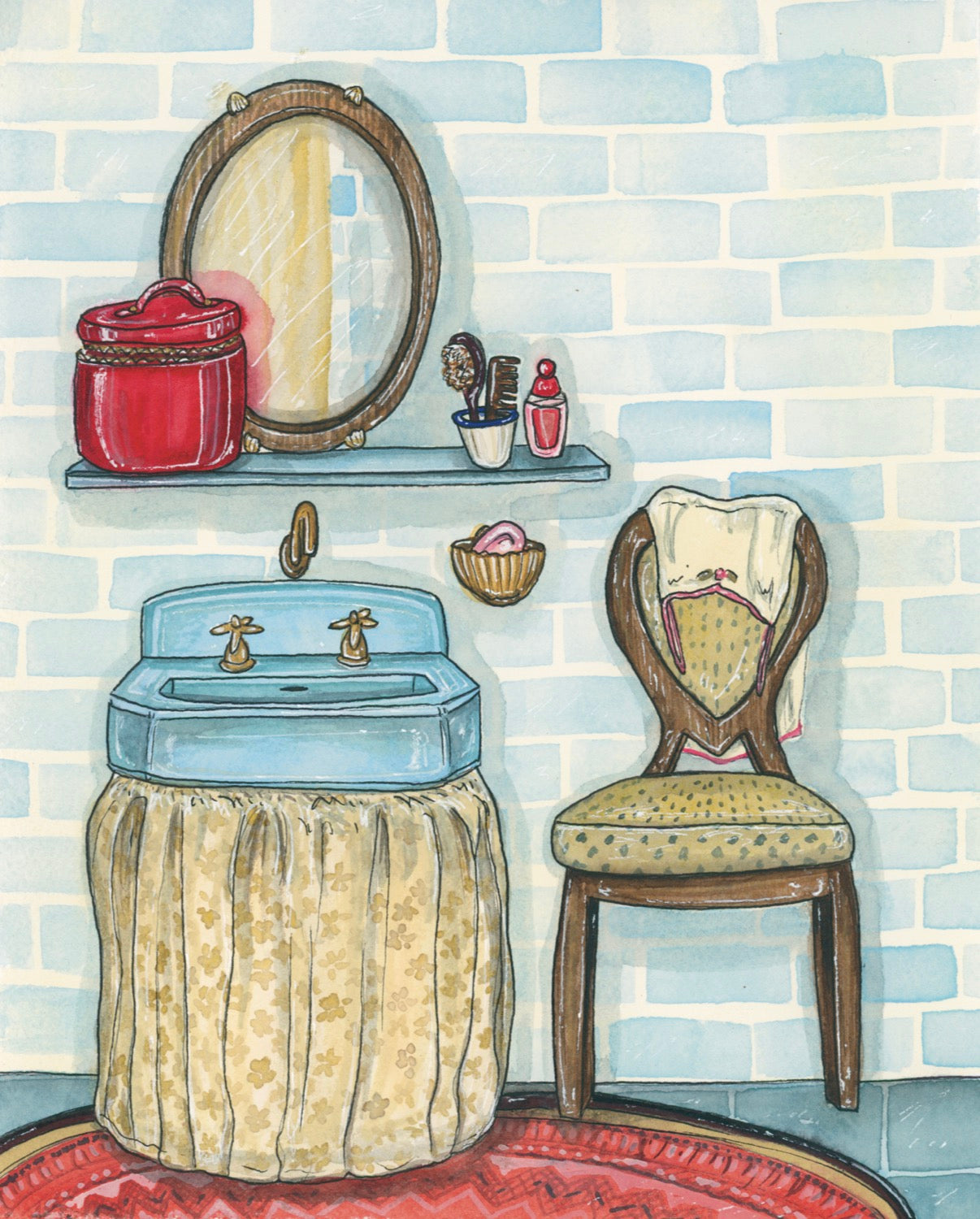 Powder Room Fine Art Print