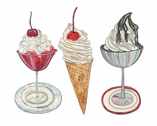 Cherry Topped Art Print