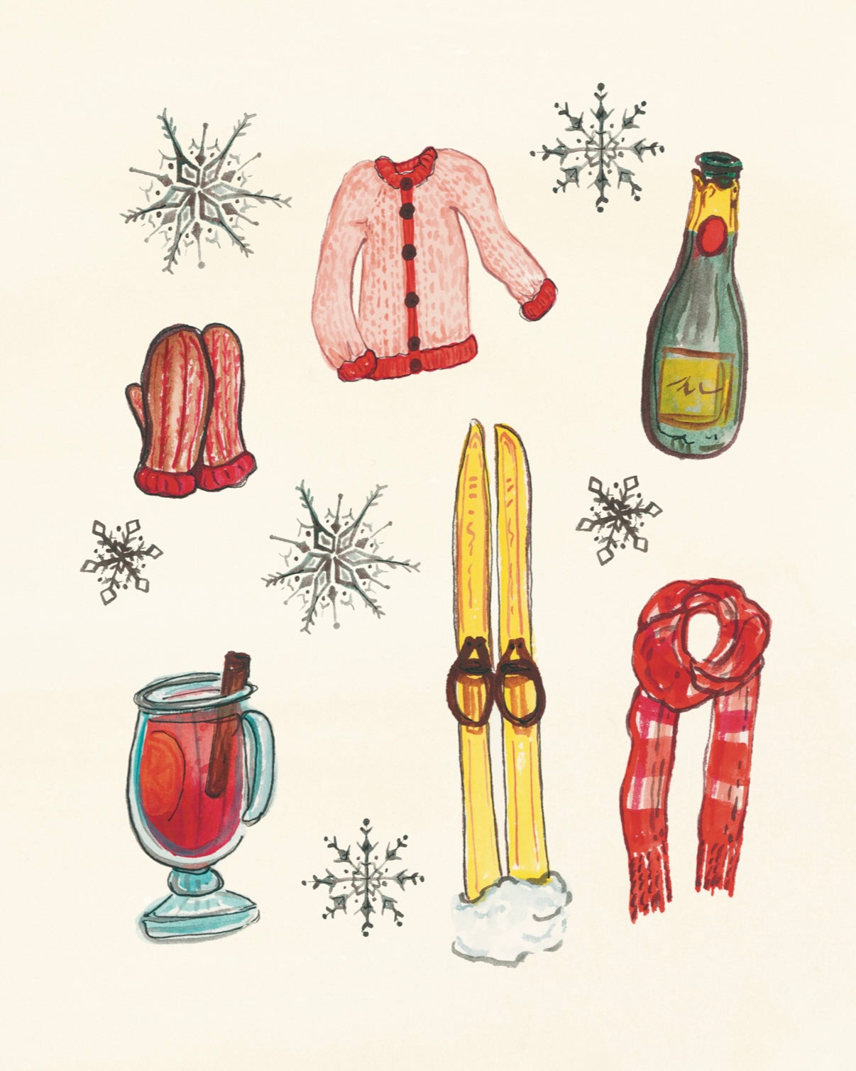 Snowy Cozy Winter Fine Art Print