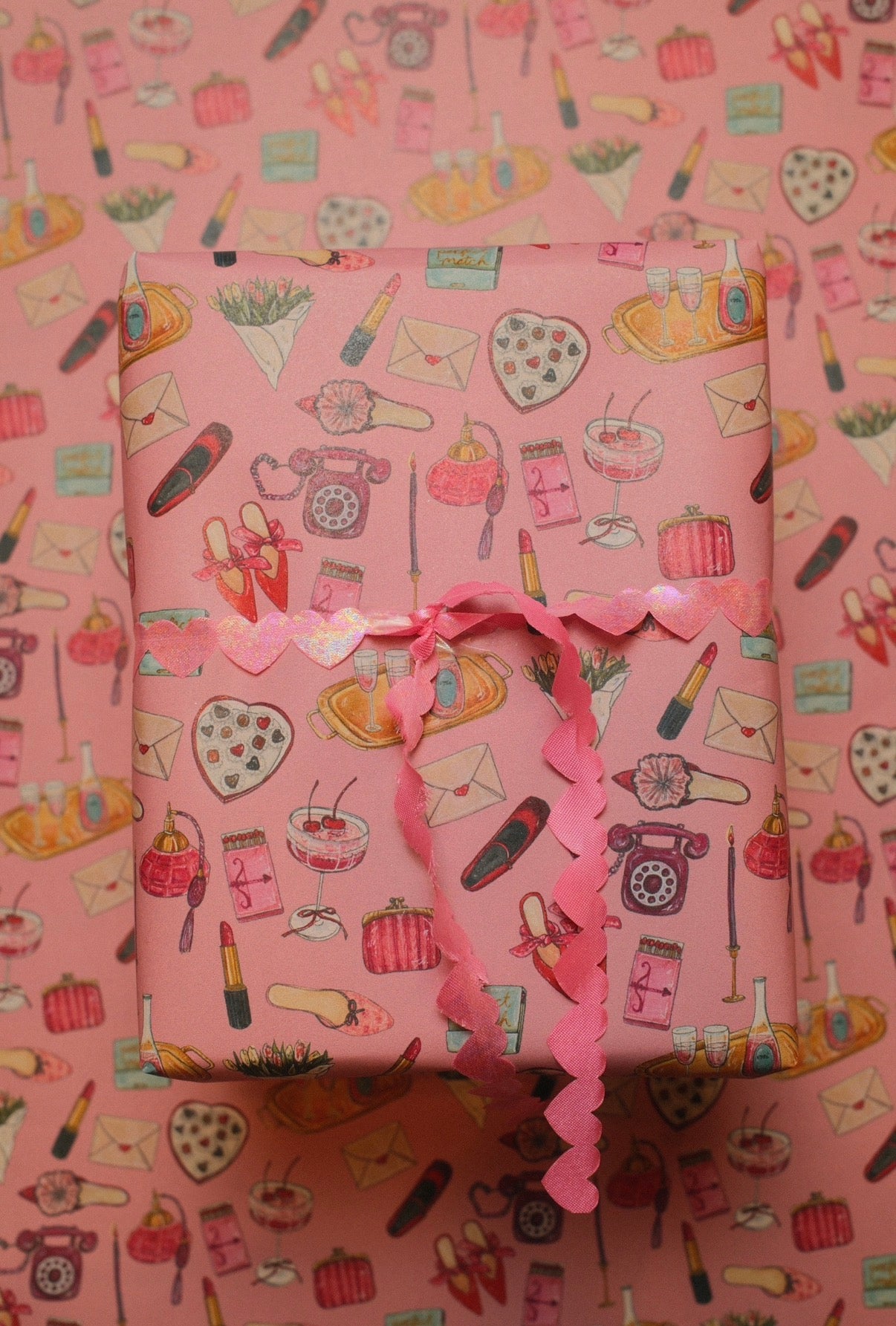 Valentine Hot Date Wrapping Paper