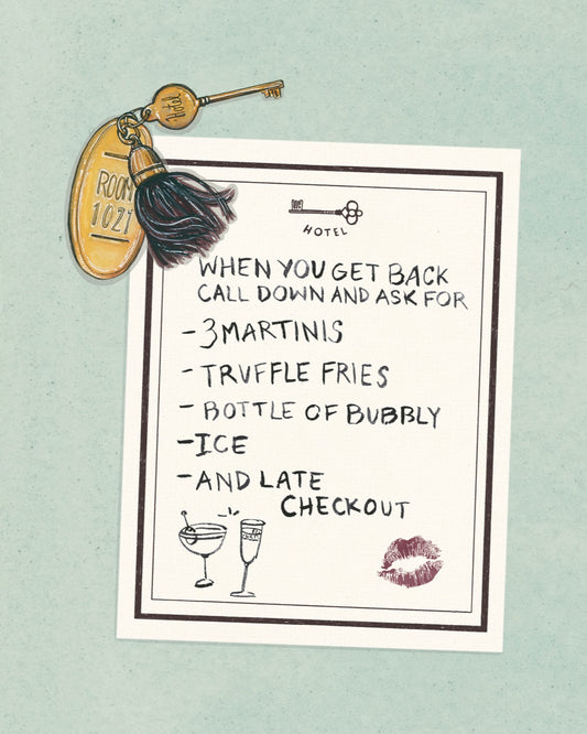 Hotel Notes Fine Art Print