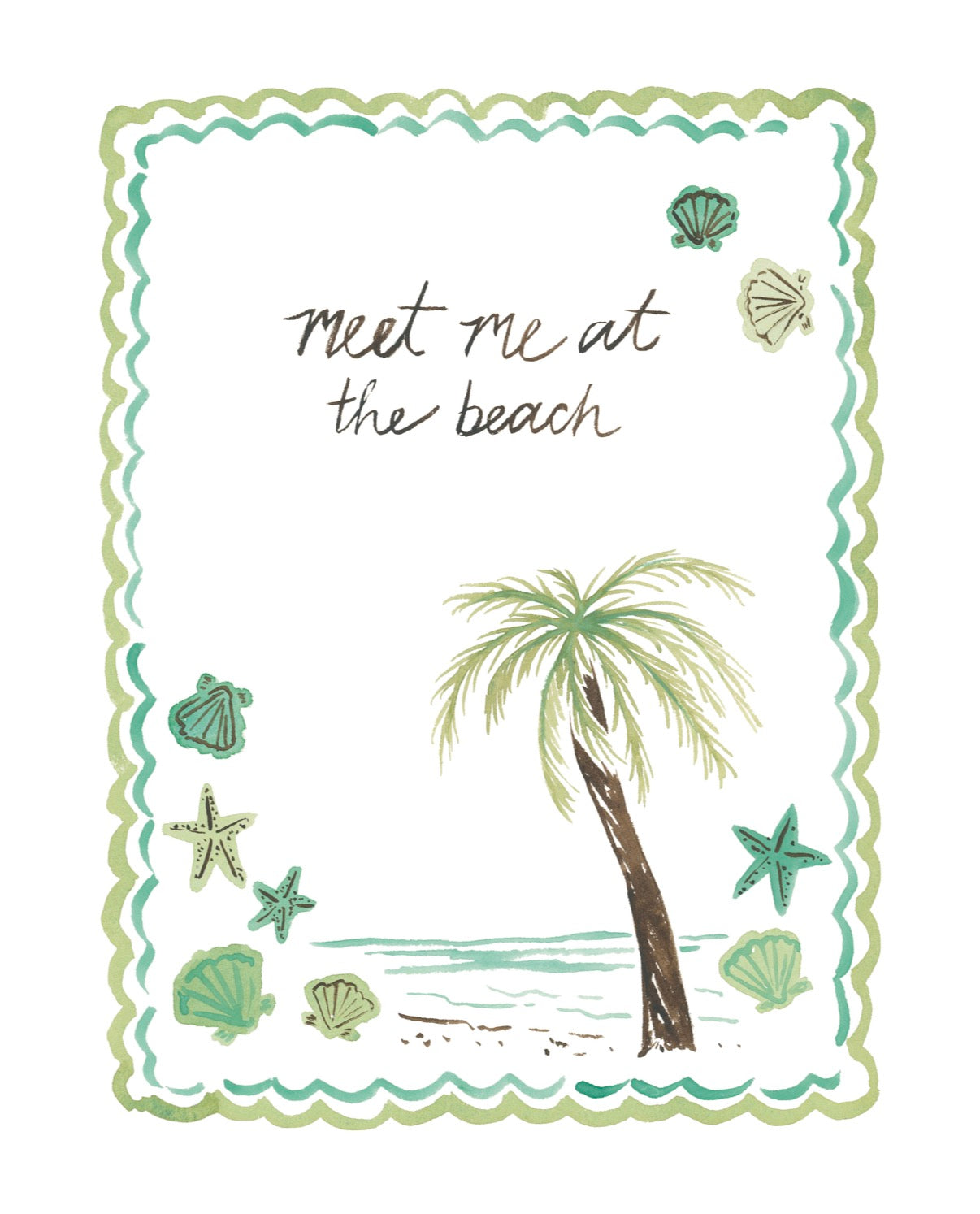 Meet Me at the Beach Fine Art Print