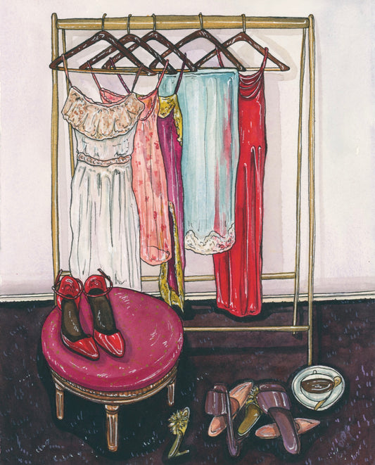 The Art of Picking Out a Dress Fine Art Print