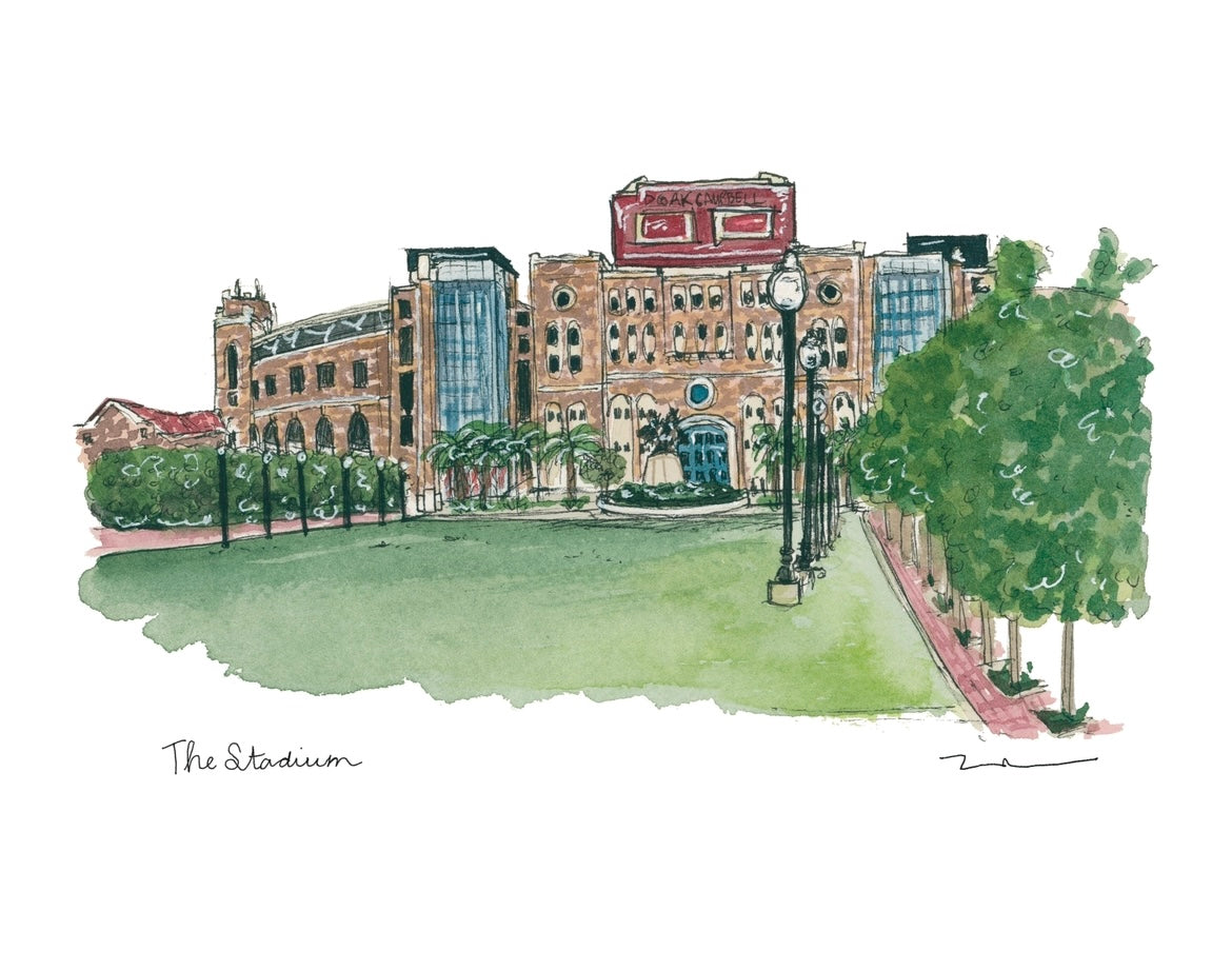 FSU Campus Studies: The Stadium Print