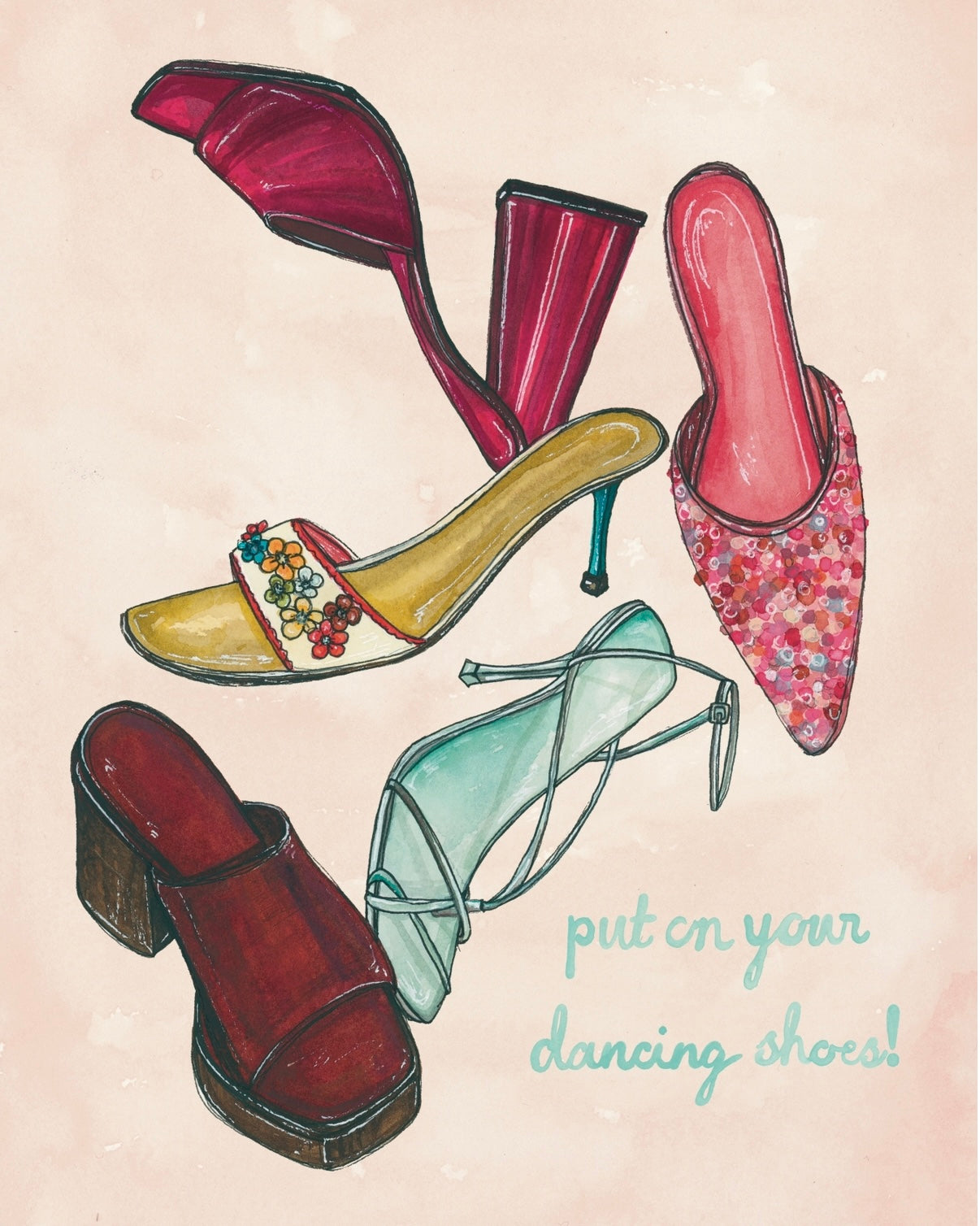 Put On Your Dancing Shoes Fine Art Print