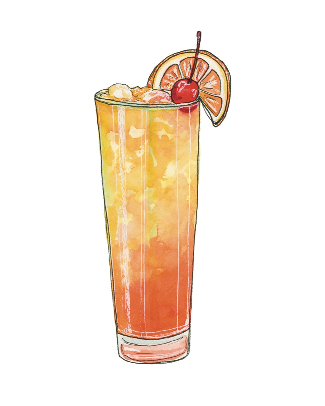 Screw Driver Cocktail Art Print