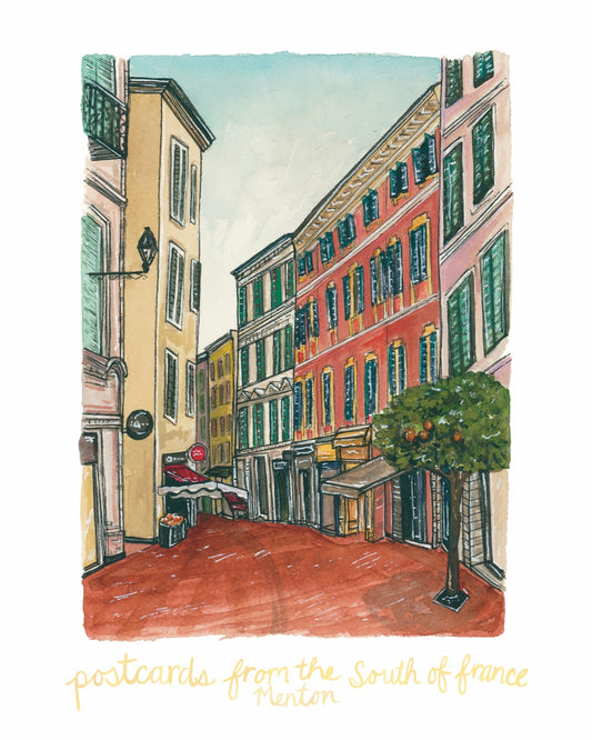 Postcards from the South of France: Menton Fine Art Print