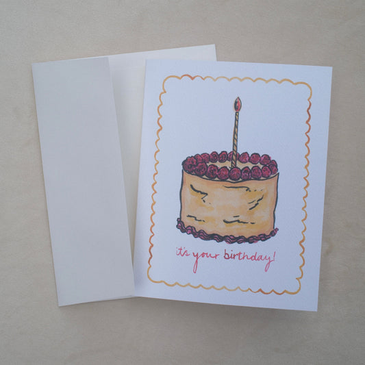 "it's your birthday!" Cake Greeting Card