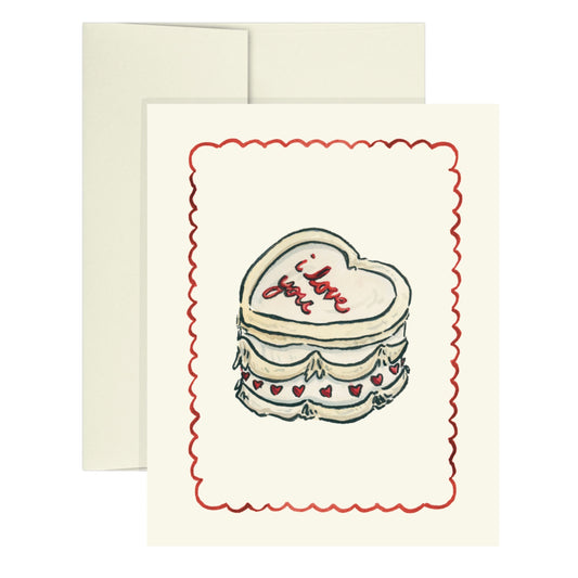 I Love You Cake Greeting Card