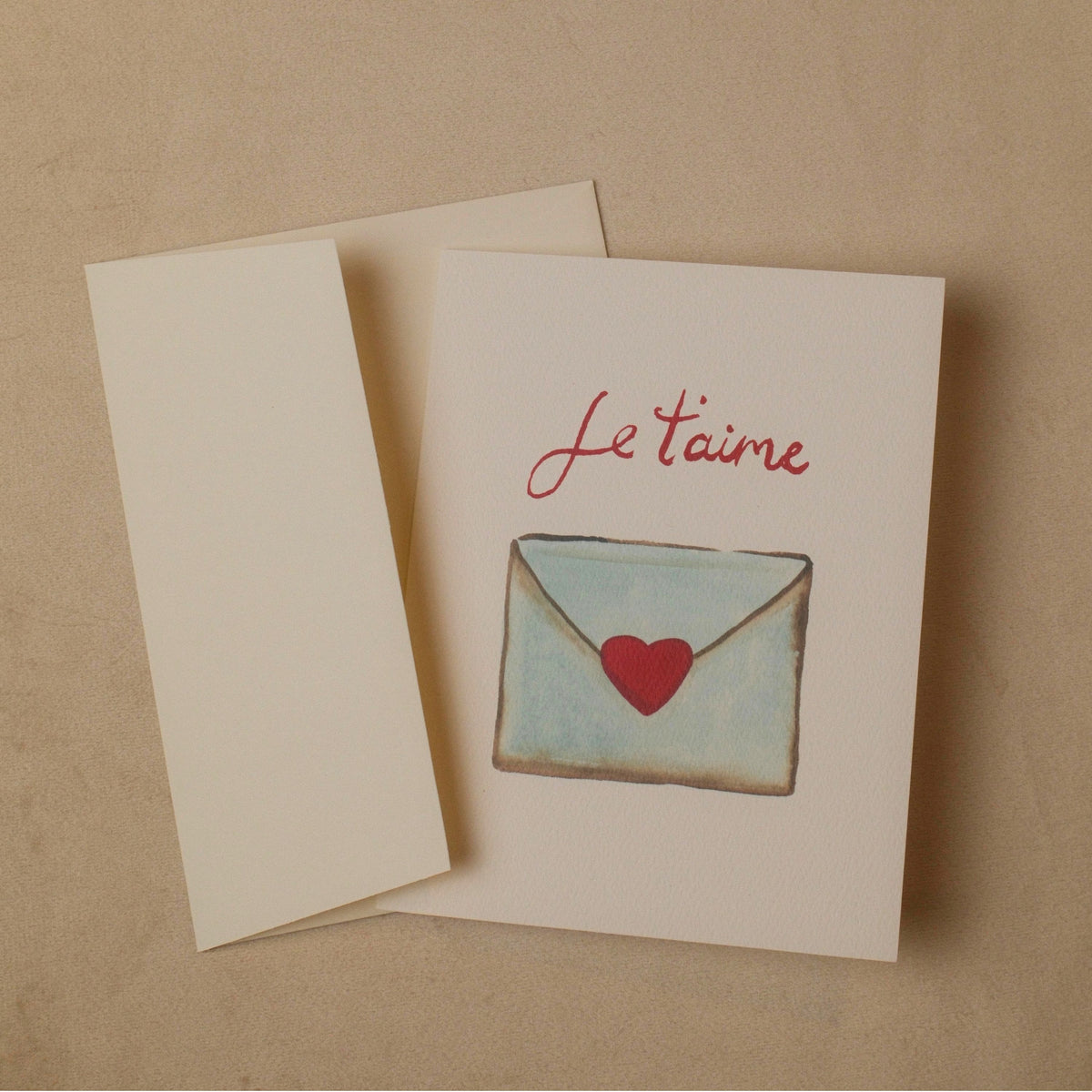 "Je t'aime" Greeting Card