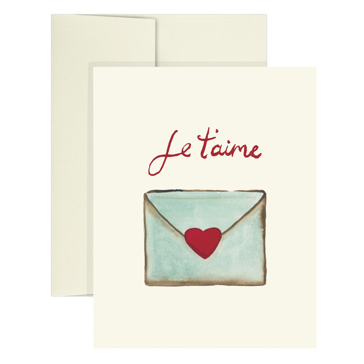 "Je t'aime" Greeting Card