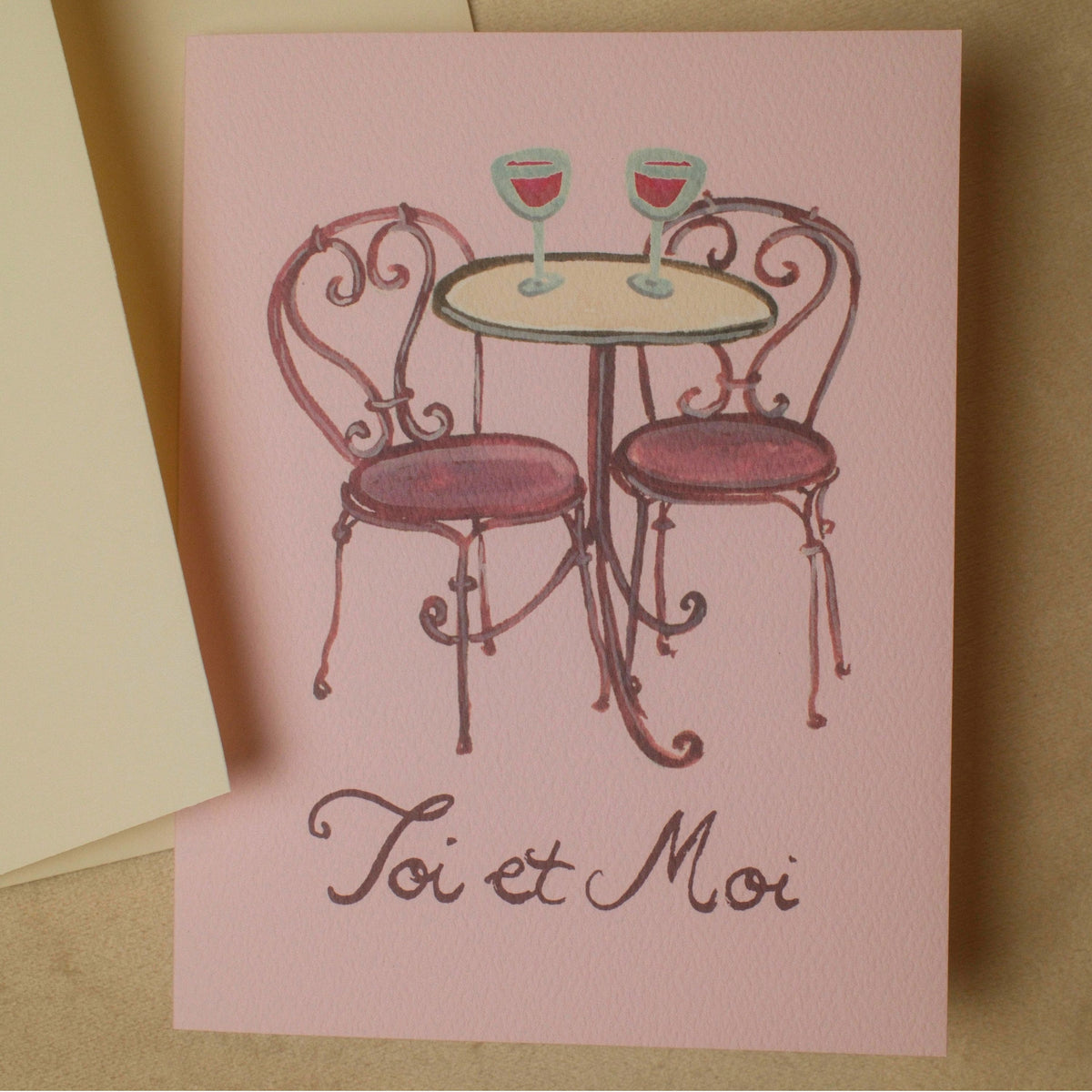 "toi et moi" Greeting Card