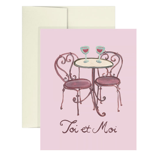 "toi et moi" Greeting Card