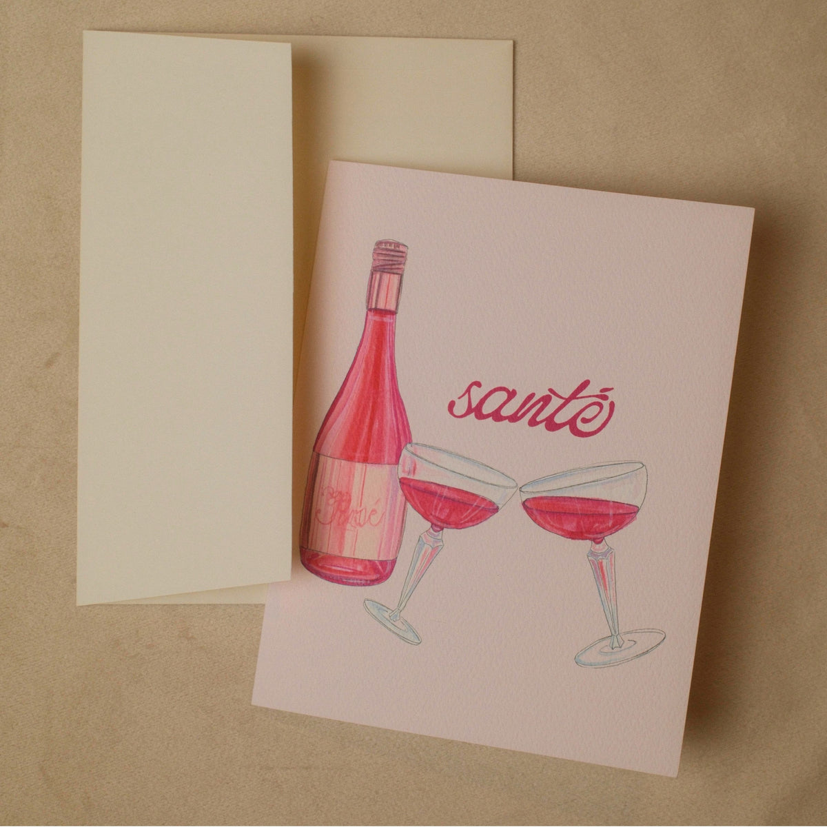 "Santé" Greeting Card