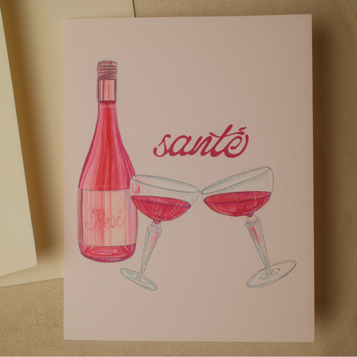 "Santé" Greeting Card