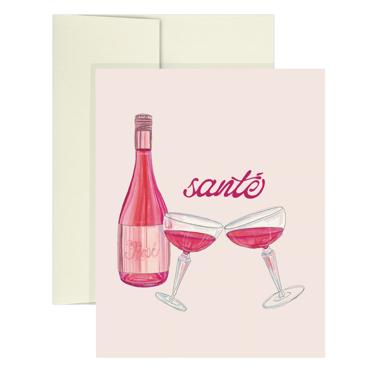 "Santé" Greeting Card