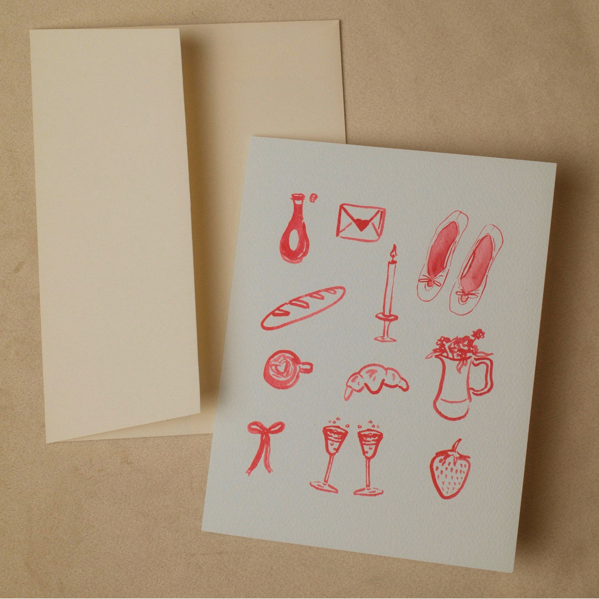 French Whimsy Greeting Card