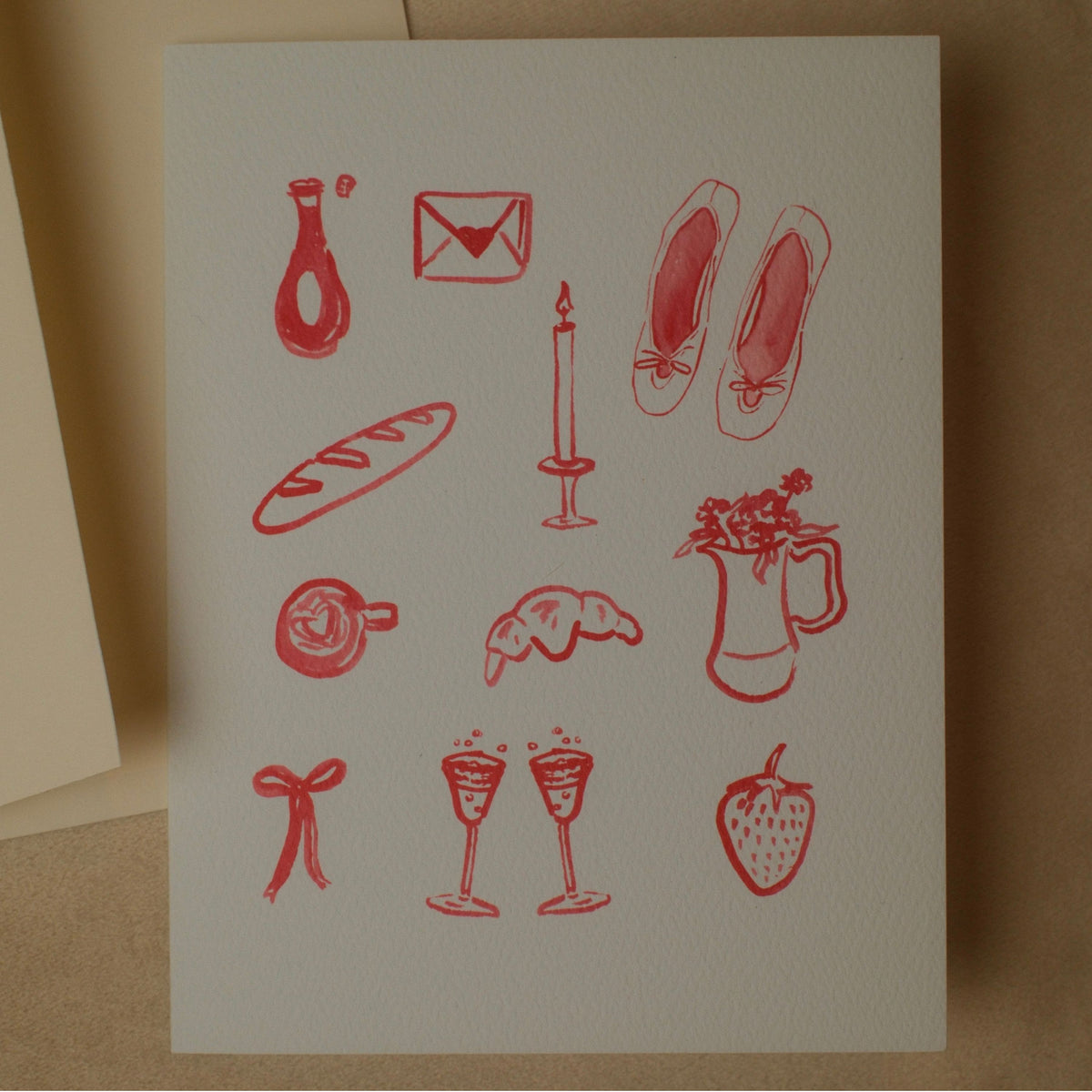 French Whimsy Greeting Card