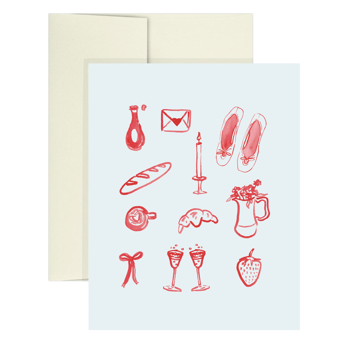 French Whimsy Greeting Card