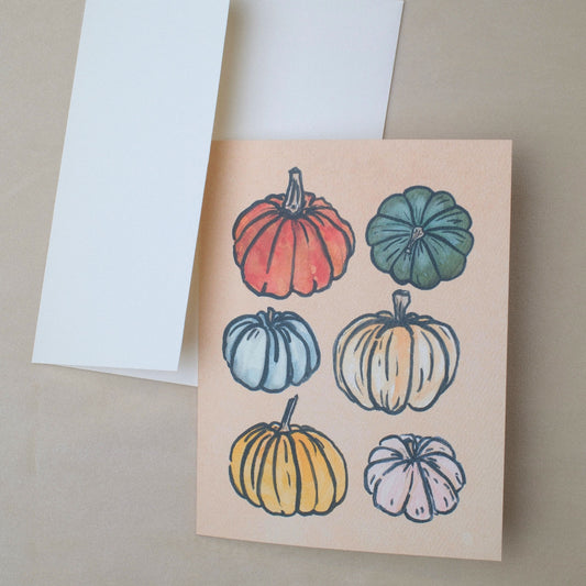 Heirloom Pumpkins Autumn Greeting Card