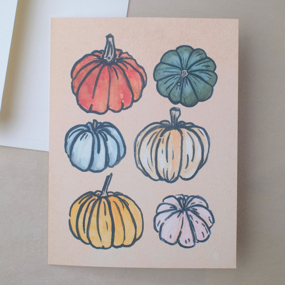 Heirloom Pumpkins Autumn Greeting Card