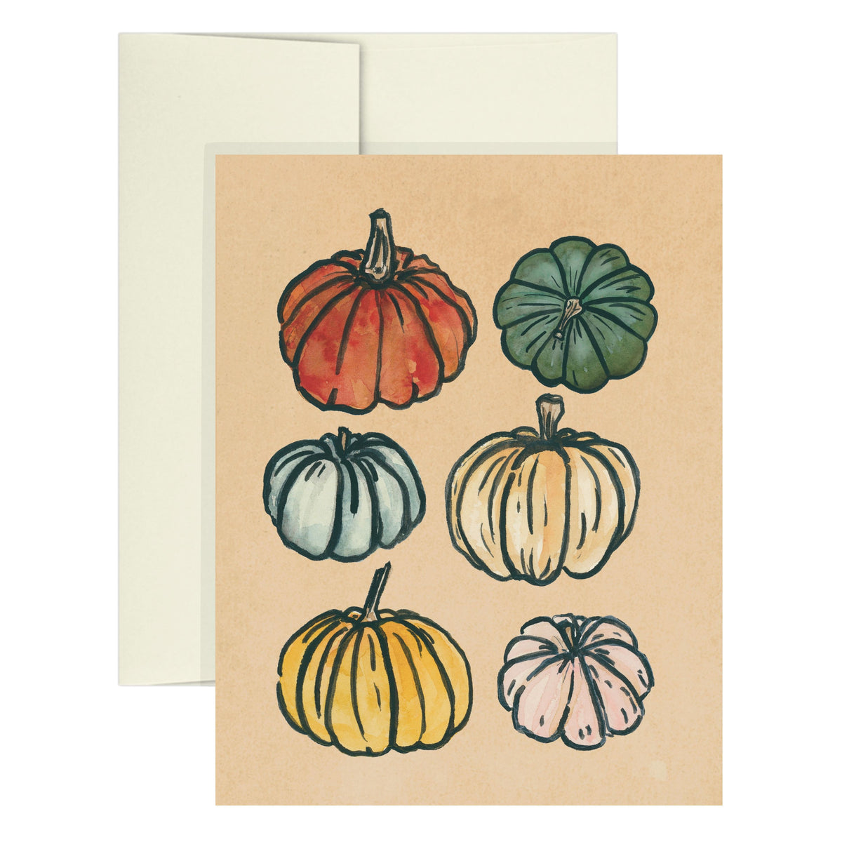 Heirloom Pumpkins Autumn Greeting Card