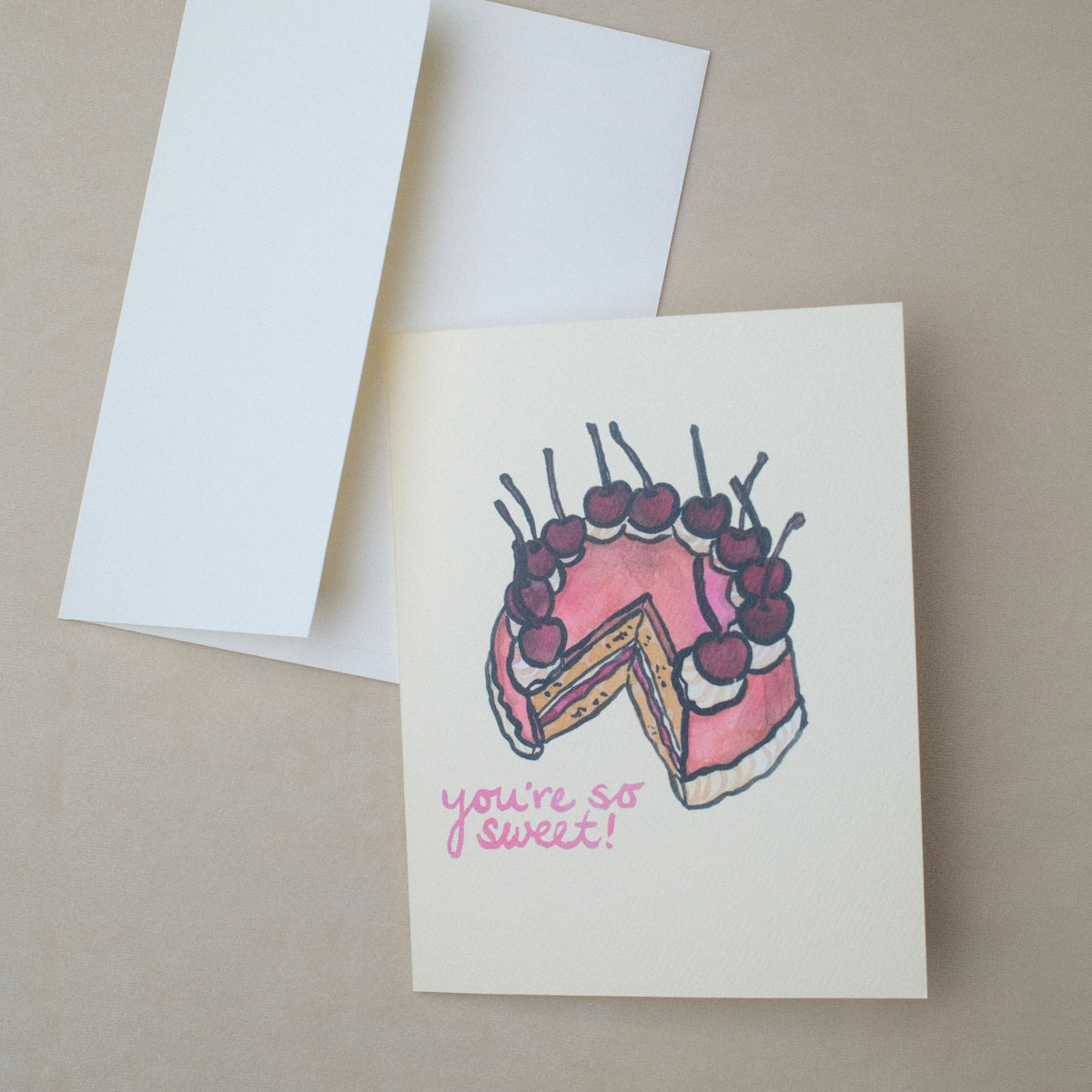 "you'e so sweet" Cake Icon Greeting Card